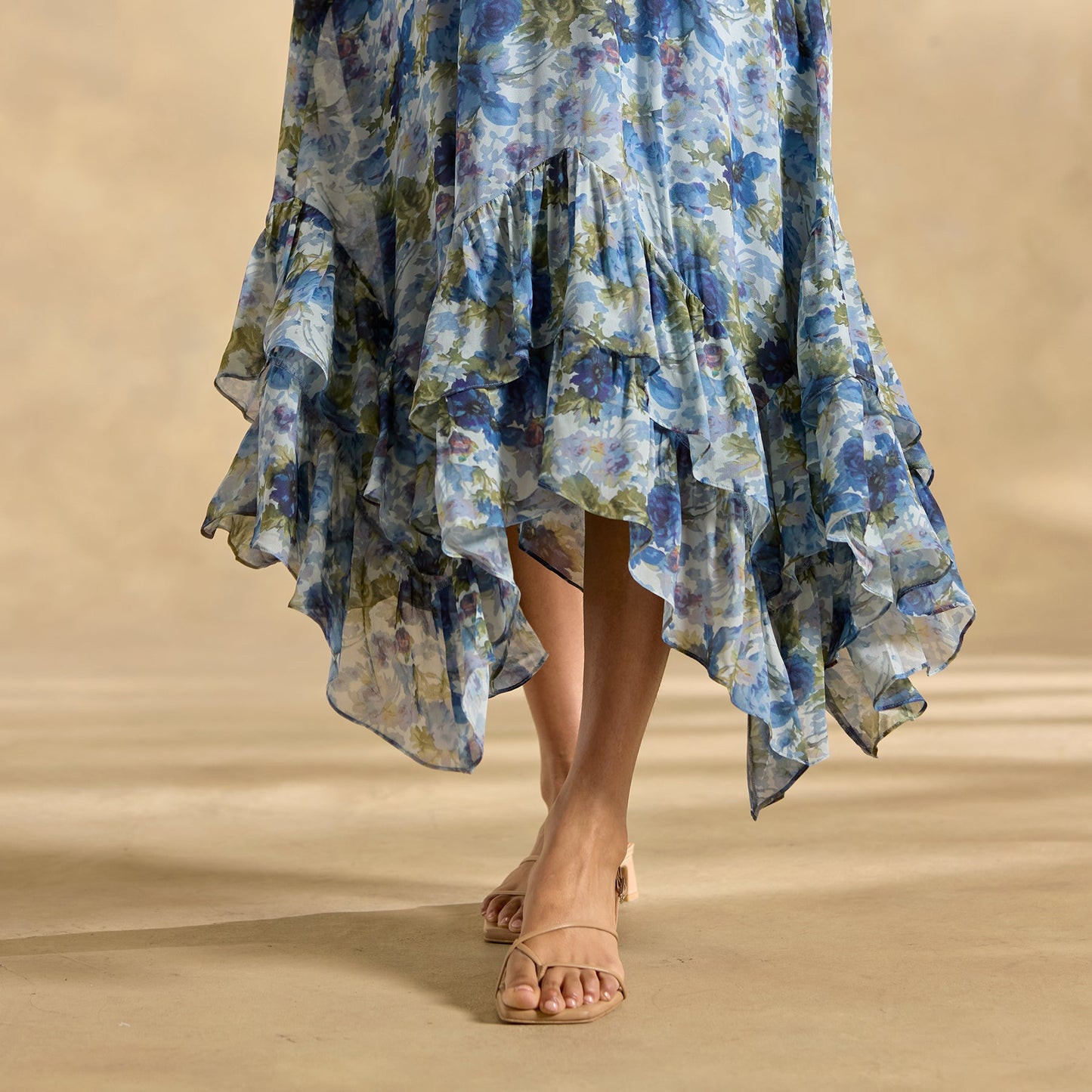 Champs de Fleur Printed Dress, Petite