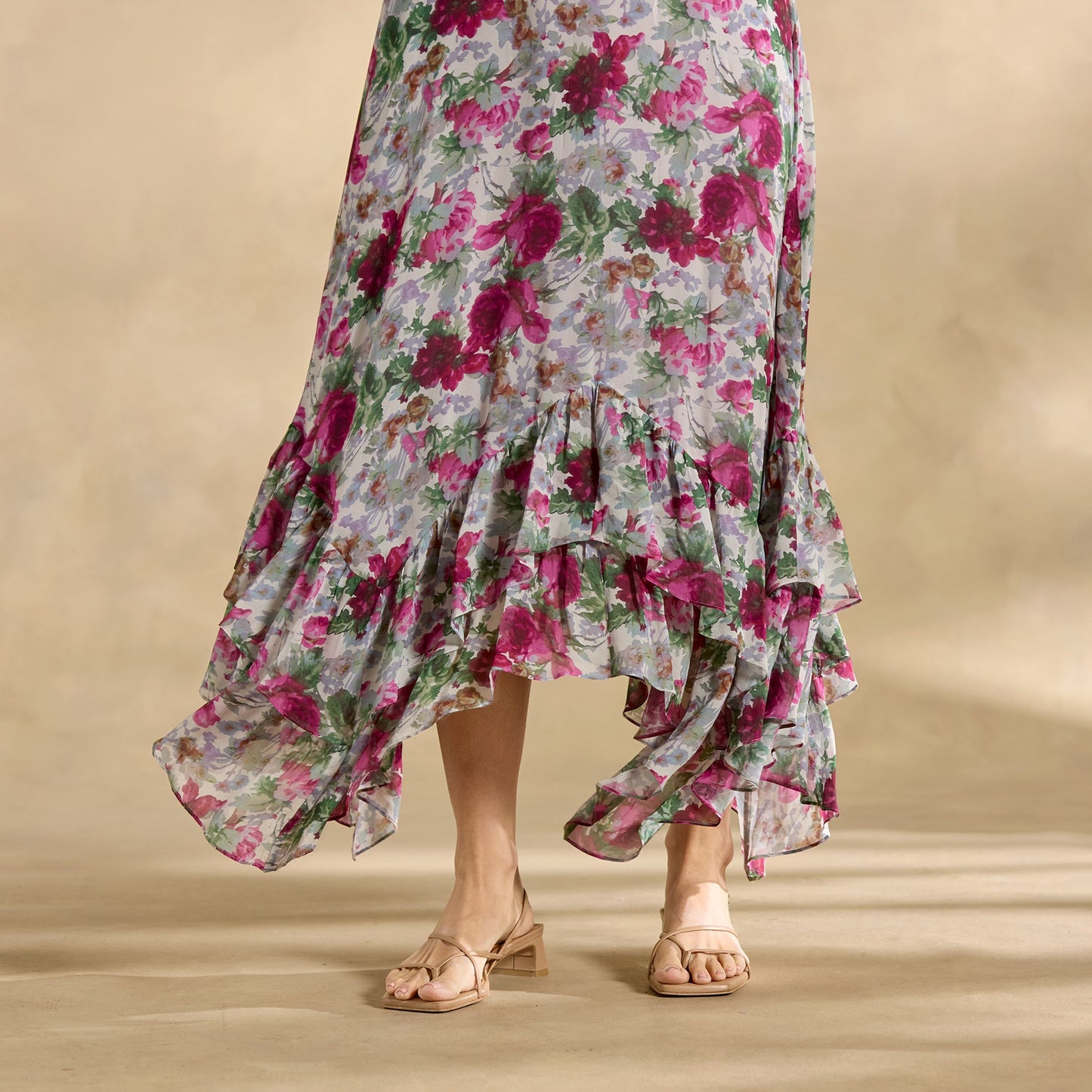 Champs de Fleur Printed Dress, Petite