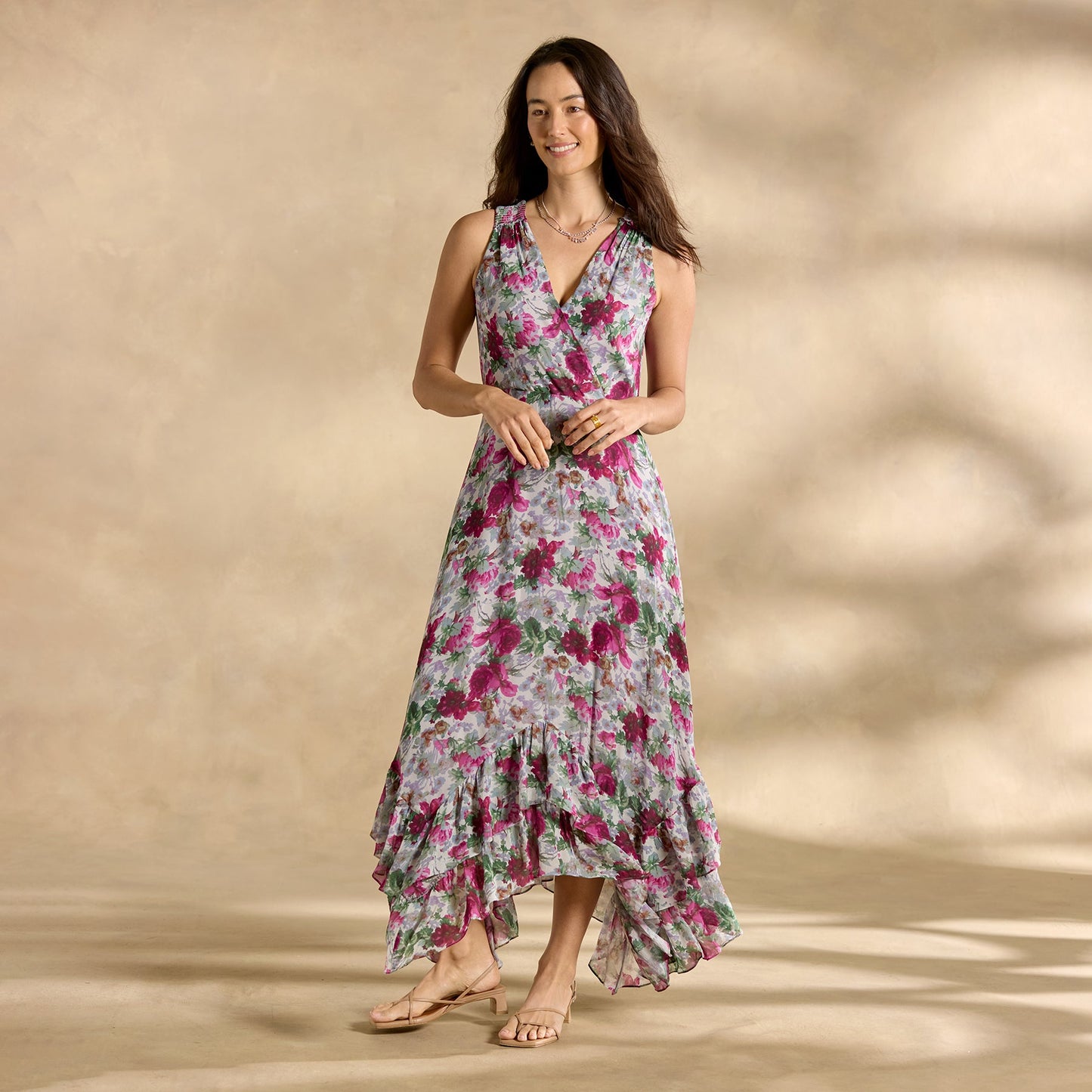 Champs de Fleur Printed Dress, Petite