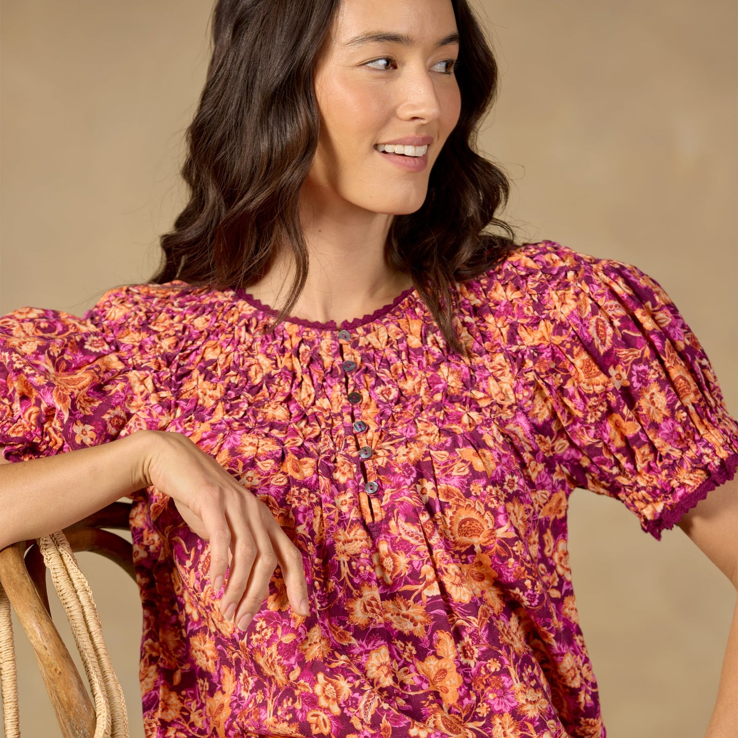 Lodi Printed Top, Petite