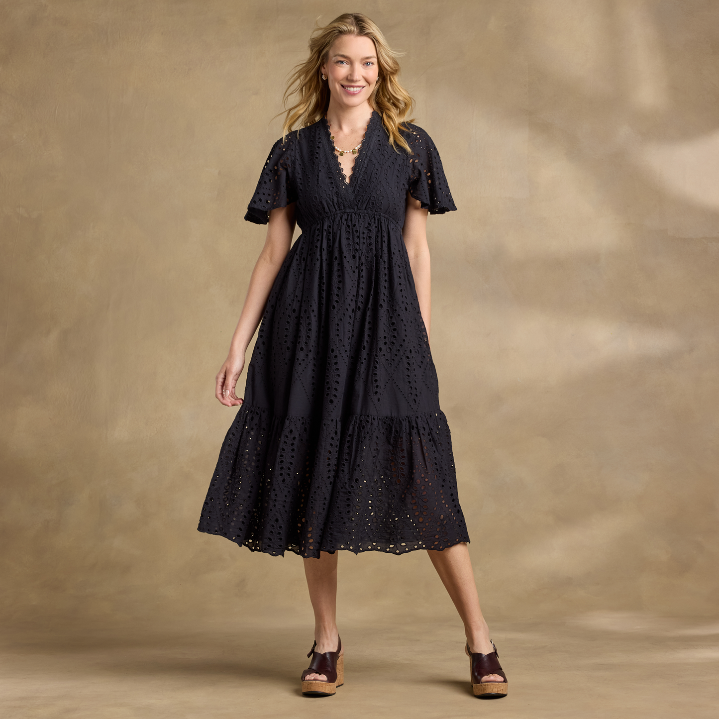 Avellino Eyelet Dress, Petite