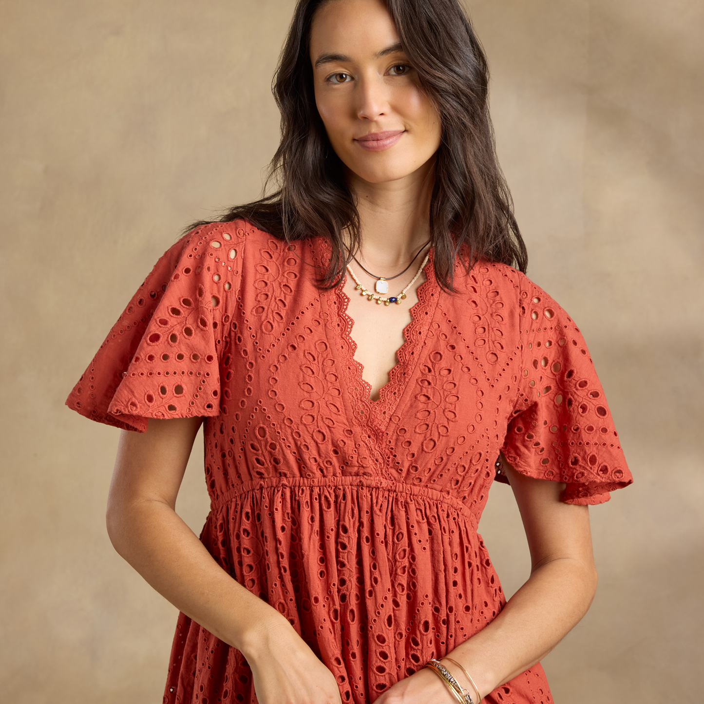 Avellino Eyelet Dress, Petite