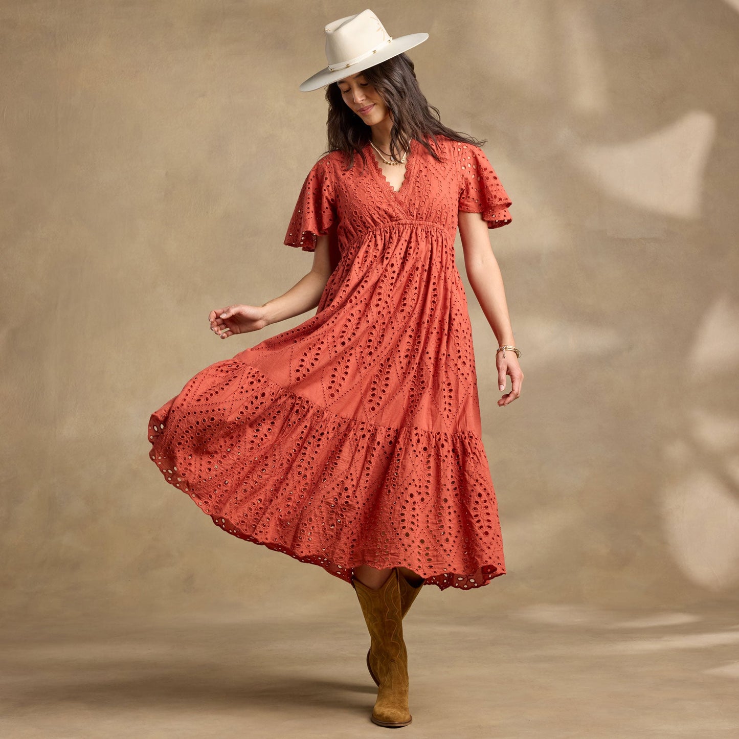 Avellino Eyelet Dress, Petite