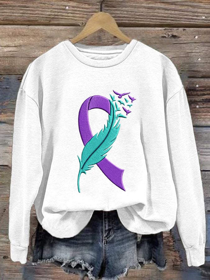 Women's Suicide Prevention Awareness Casual Sweatshirt