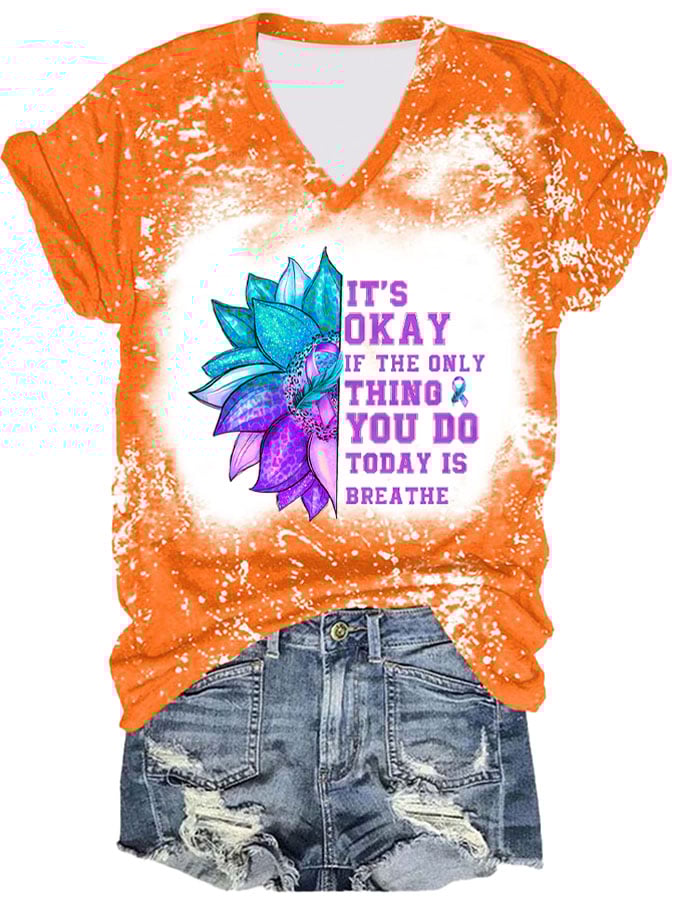 Suicide Prevention Women's Printed T-Shirt