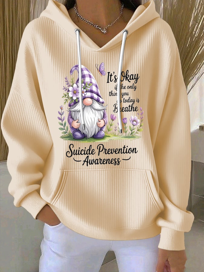 Women's Flowers Print Hoodie