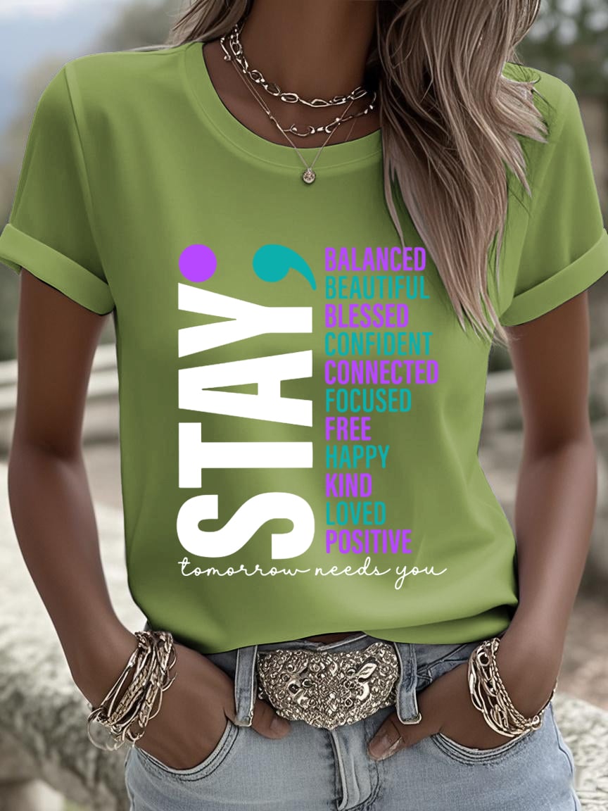 Women's Stay Tomorrow Needs You Print Shirt