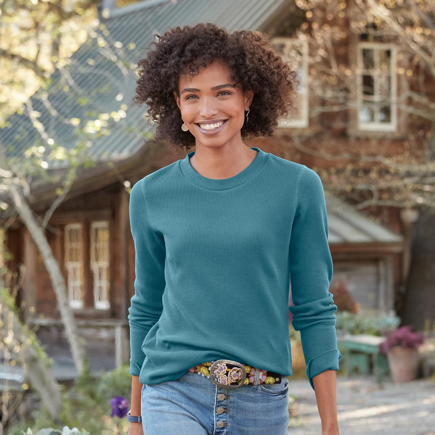 Crewneck Thermal, Petite
