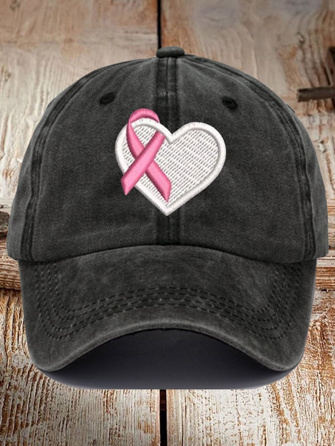 Unisex Awareness Breast Cancer BOO Print Baseball Cap