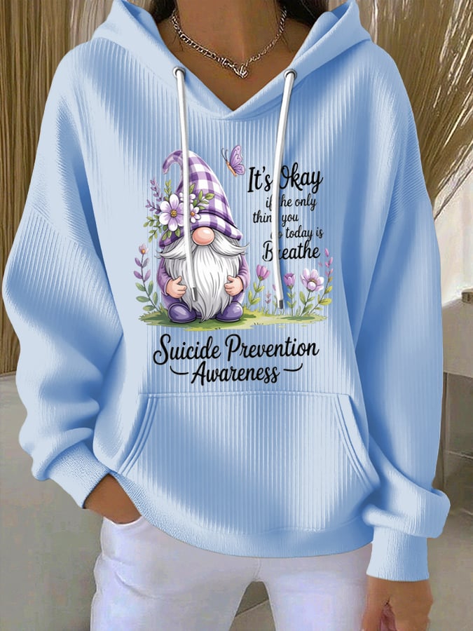 Women's Flowers Print Hoodie