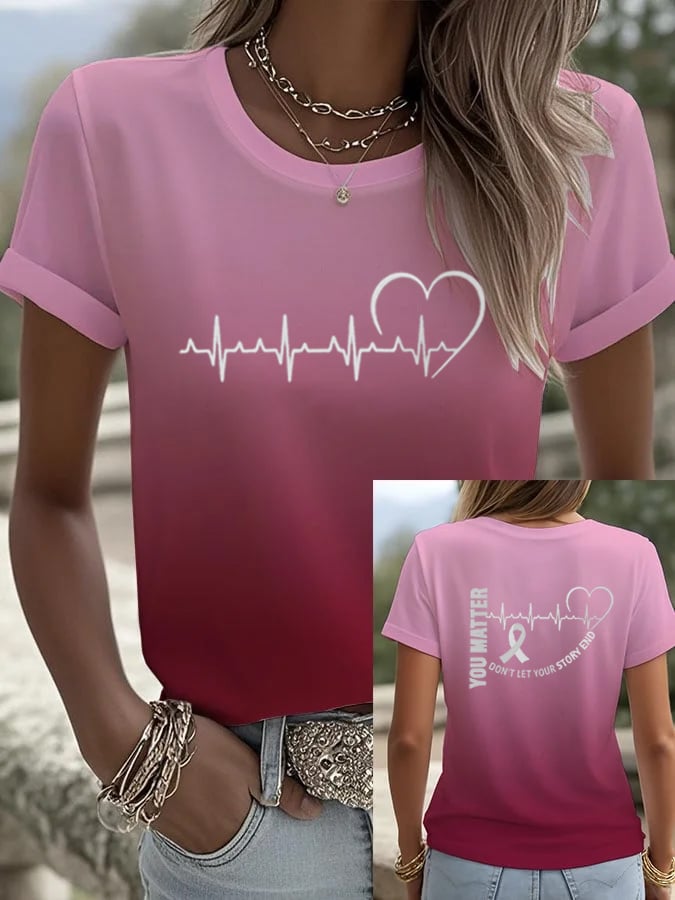 Women's You Life Matters It’S Okey If The Only Thing You Do Today Is Breathe Print Shirt