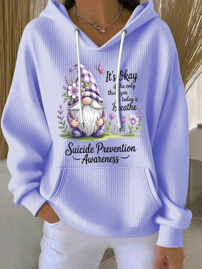 Women's Flowers Print Hoodie