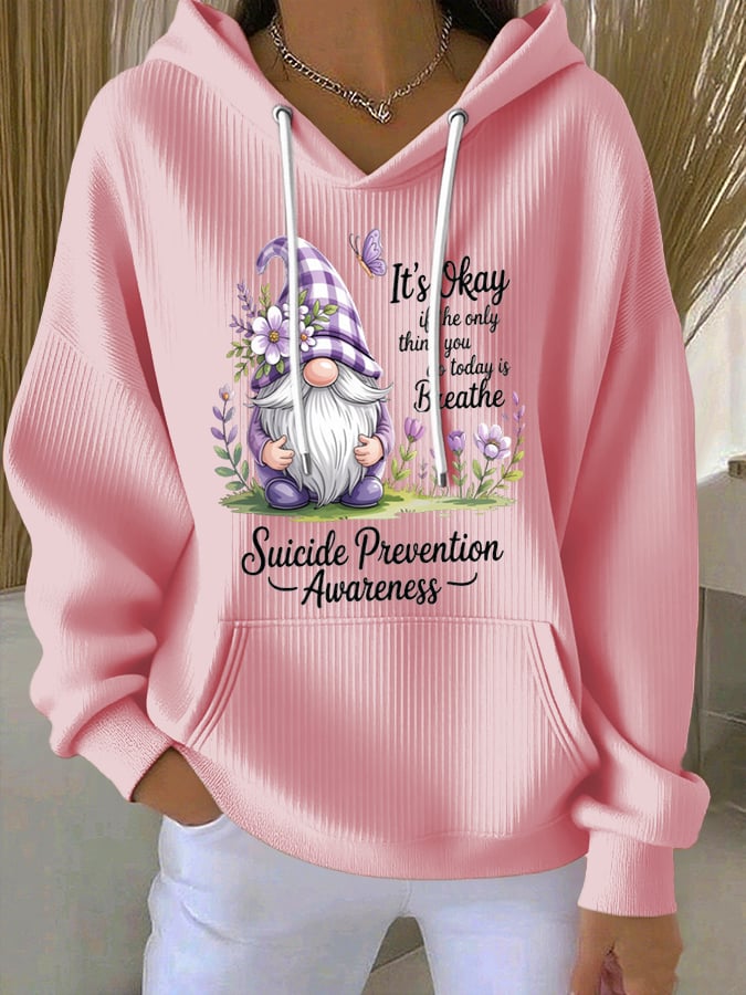 Women's Flowers Print Hoodie