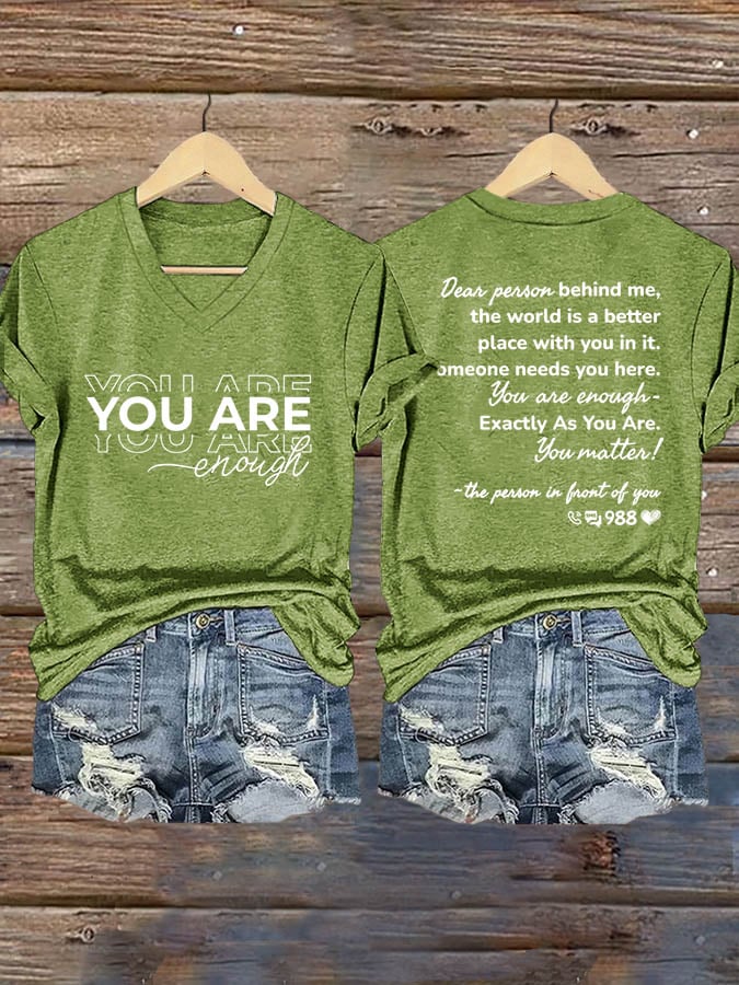 Women's Dear Person Behind Me Print T-Shirt