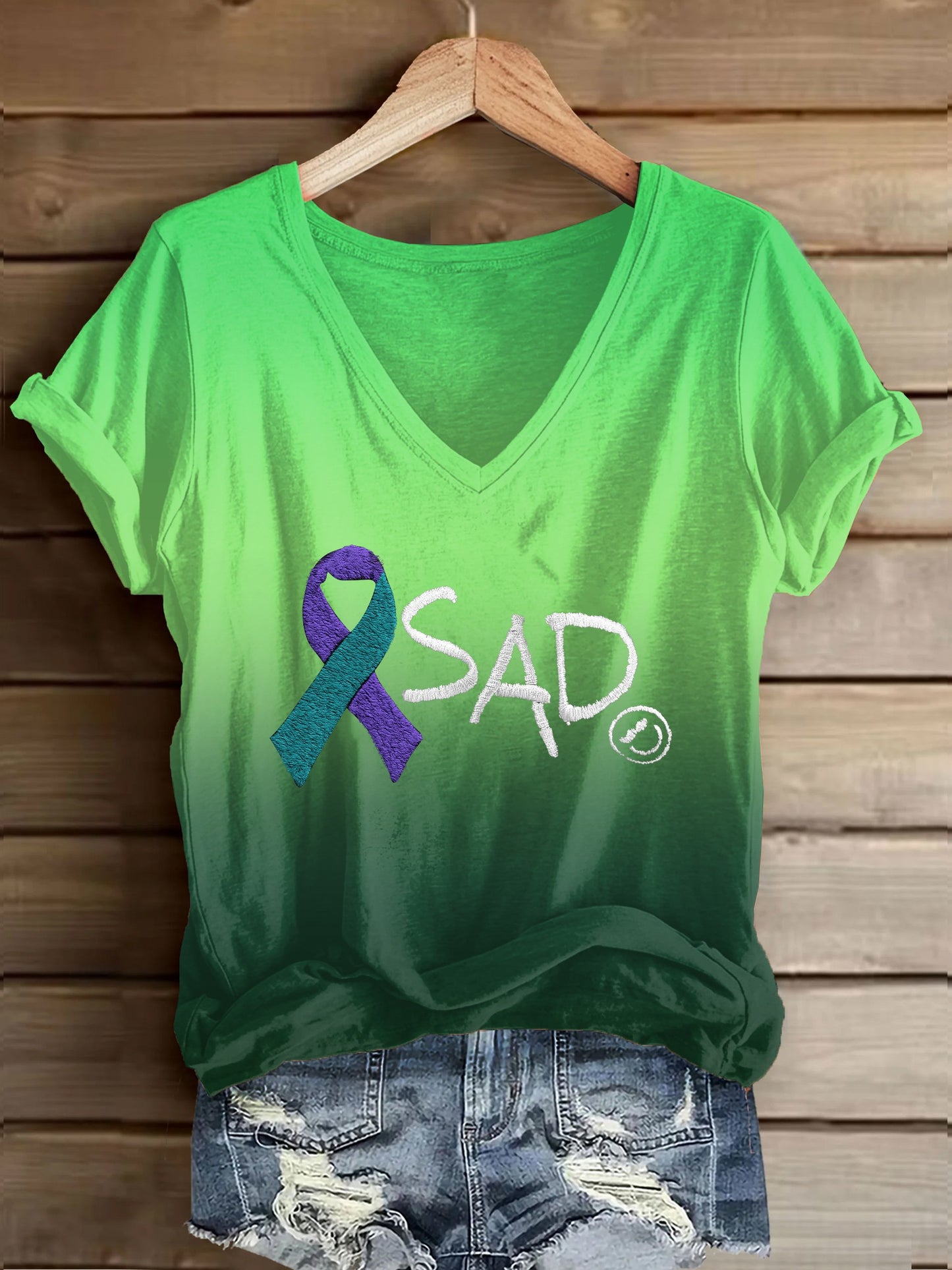 Women's Retro Stay Another Day Printed Casual T-Shirt