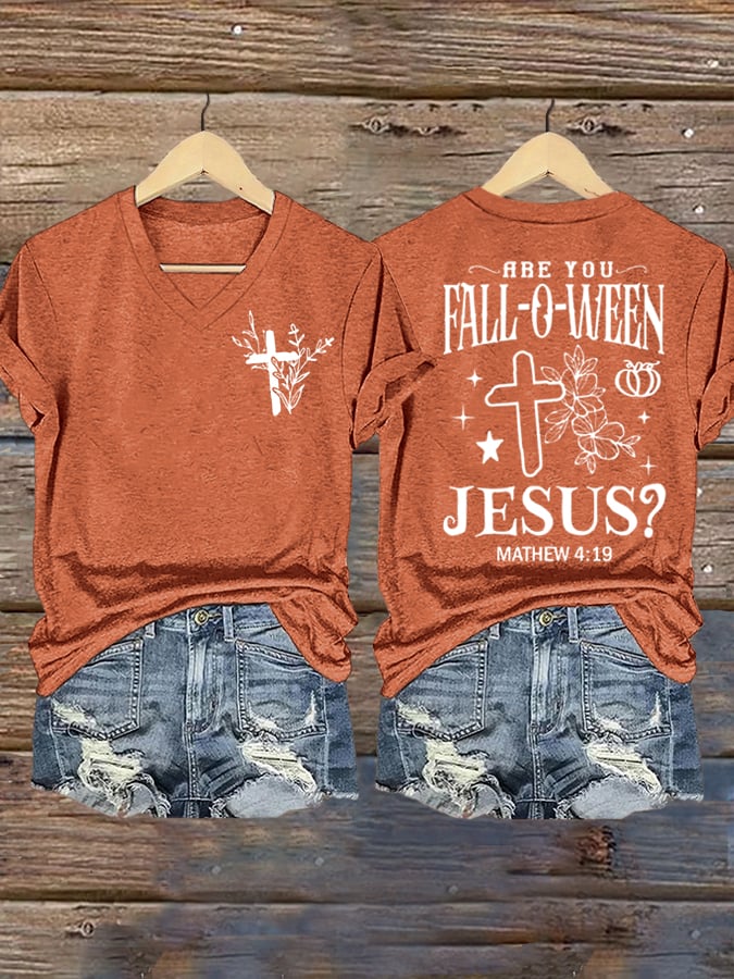 Women's Autumn Style Print T-Shirt