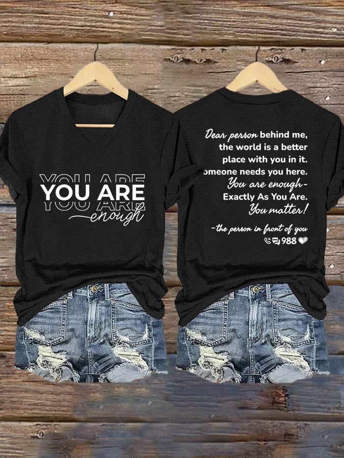 Women's Dear Person Behind Me Print T-Shirt