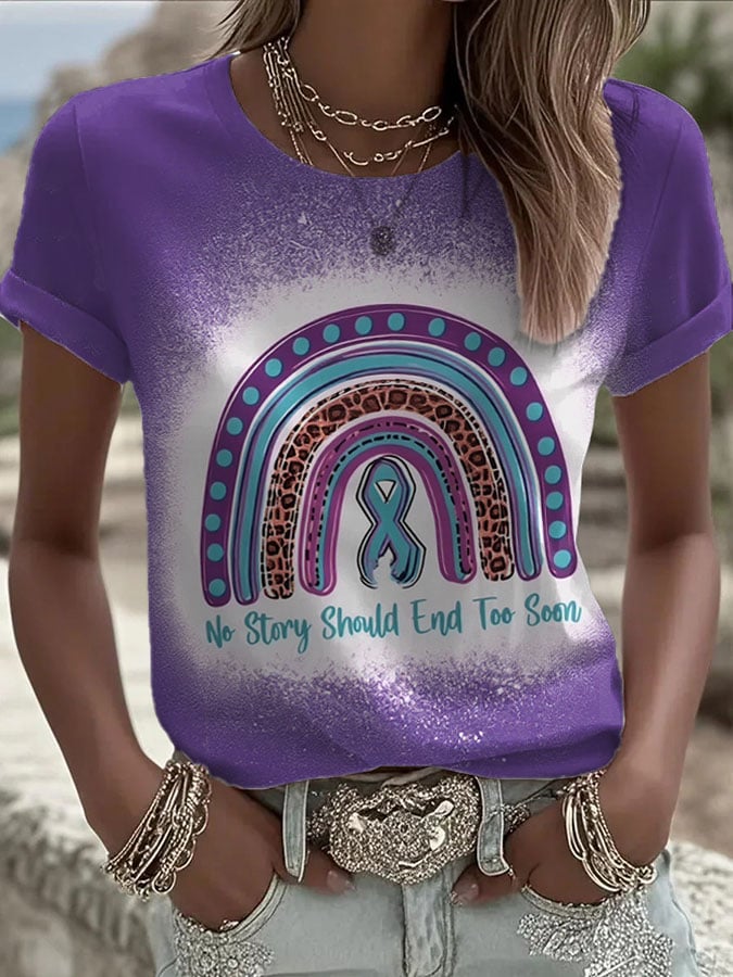 Women'sNo Story Should End Too Soon Print T-Shirt