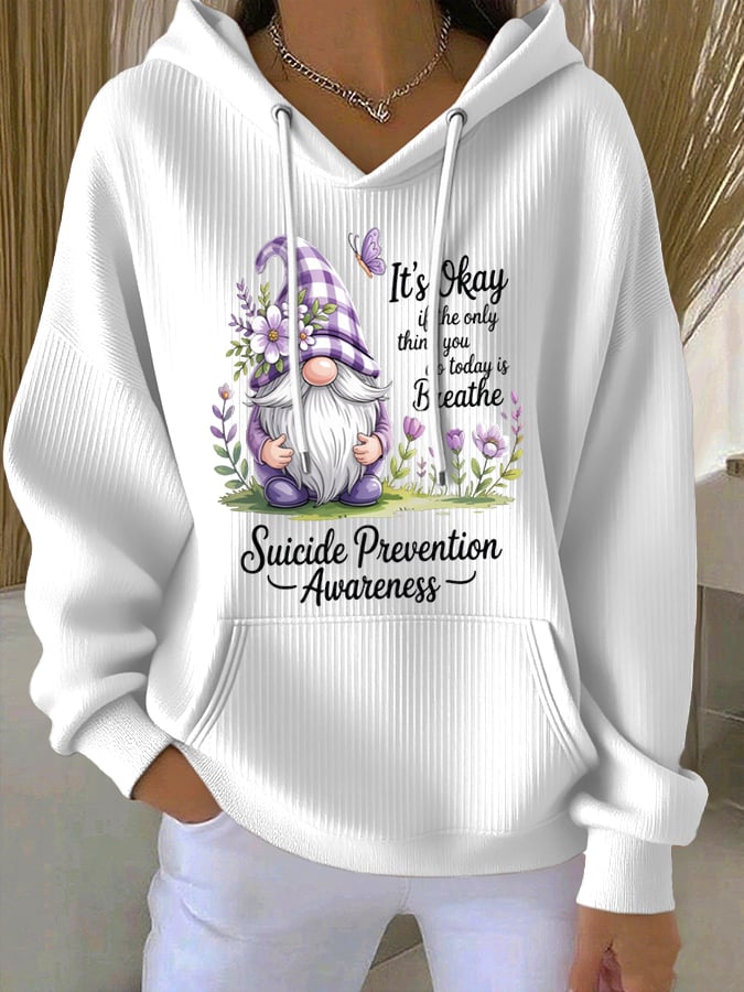 Women's Flowers Print Hoodie