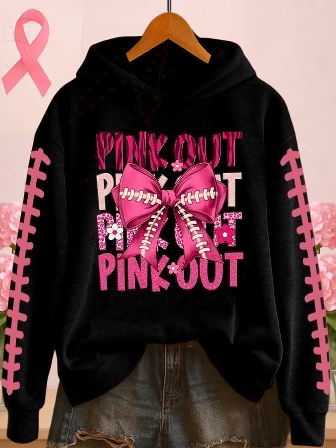 Women's Breast Cancer Awareness Print Sweatshirt
