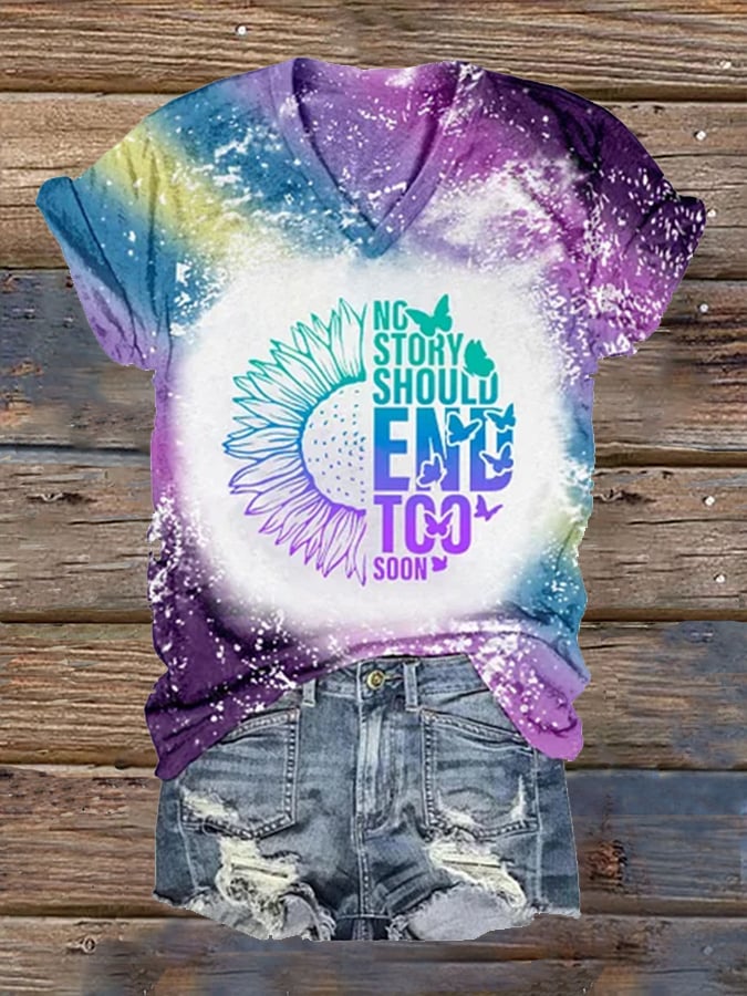 Women's No Story Should End Too Soon Print Shirt