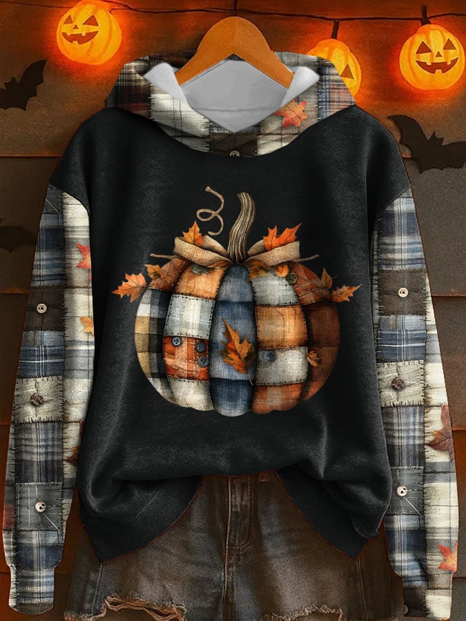 Women's Pumpkin Season Print Sweatshirt