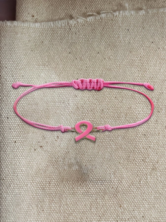 Casual Disease Awareness Alzheimer's Breast Cancer Braided Bracelet