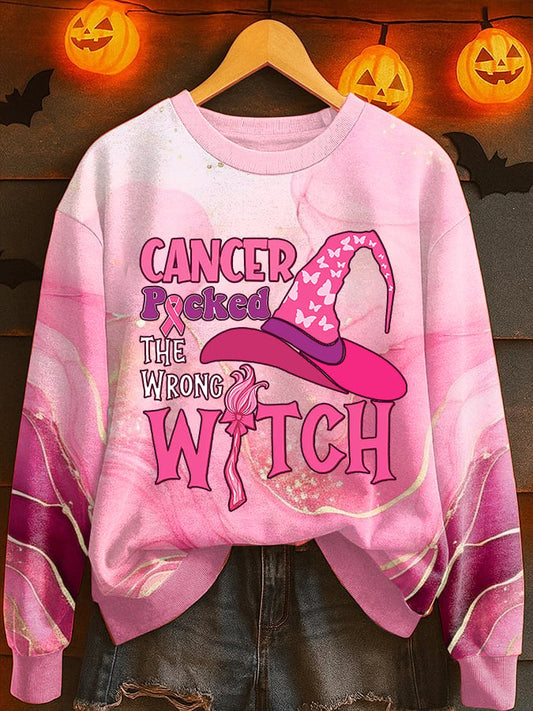 Women's Breast Cancer Awareness Print Comfort Sweatshirt