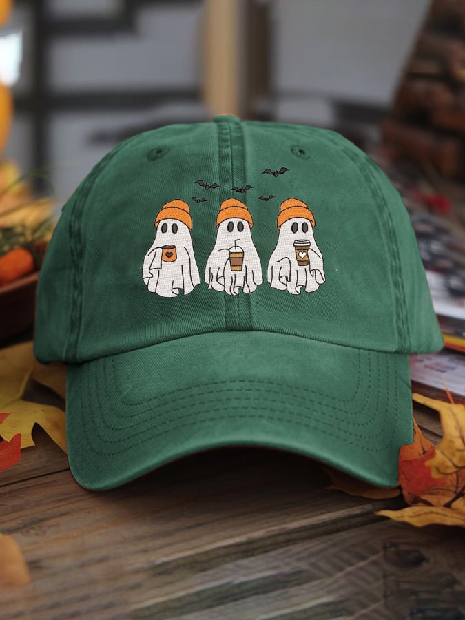 Unisex Halloween Cute Ghost Print Hat