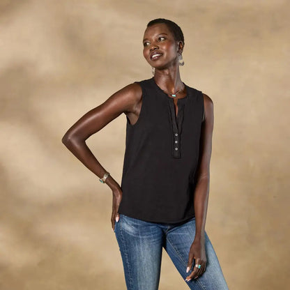 Brooks Henley Tank