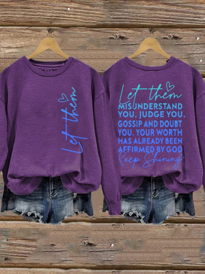 Women's Let Them  Printed Sweatshirt