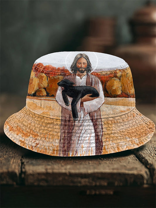 Unisex Fall Faith Print Bucket Hat