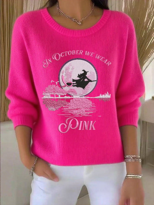 Women'S In October We Wear Pink Top