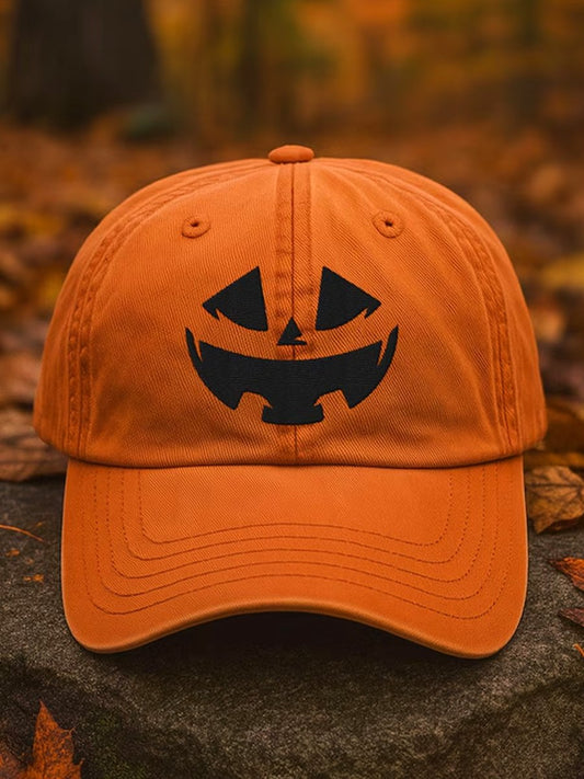 Unisex Autumn Pumpkin Print Baseball Cap