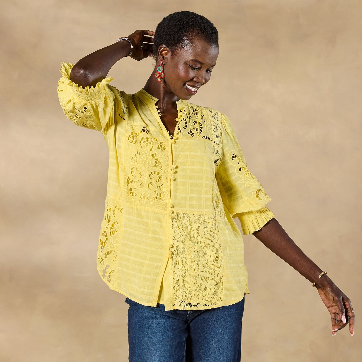 Garbo Lace Top