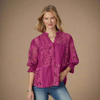 Garbo Lace Top, Petite