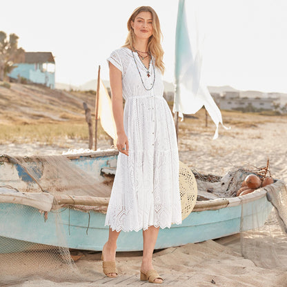 Brea Eyelet Dress, Petite