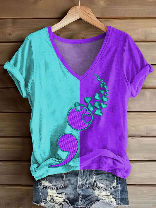 Women's Mental Health Print T-Shirt