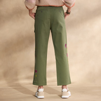 Melissa Embroidered Pants, Petite