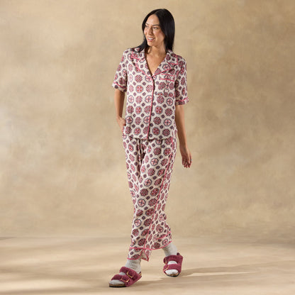 Abstract Gardens Pajama Top