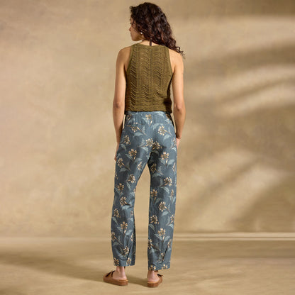 Benicia Pleated Pants, Petite
