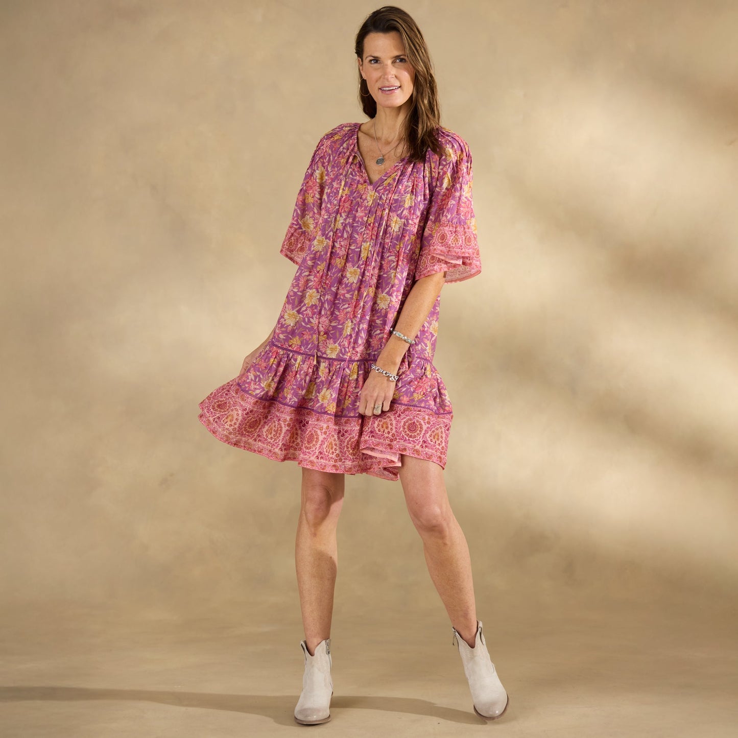 Aisha Printed Dress, Petite