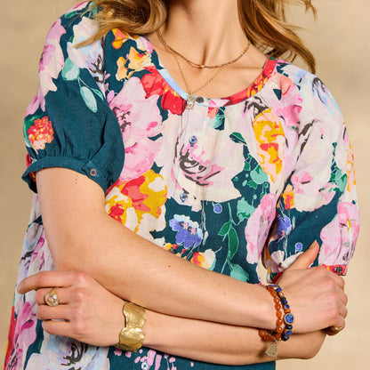 Graceful Verenia Linen Top, Petite