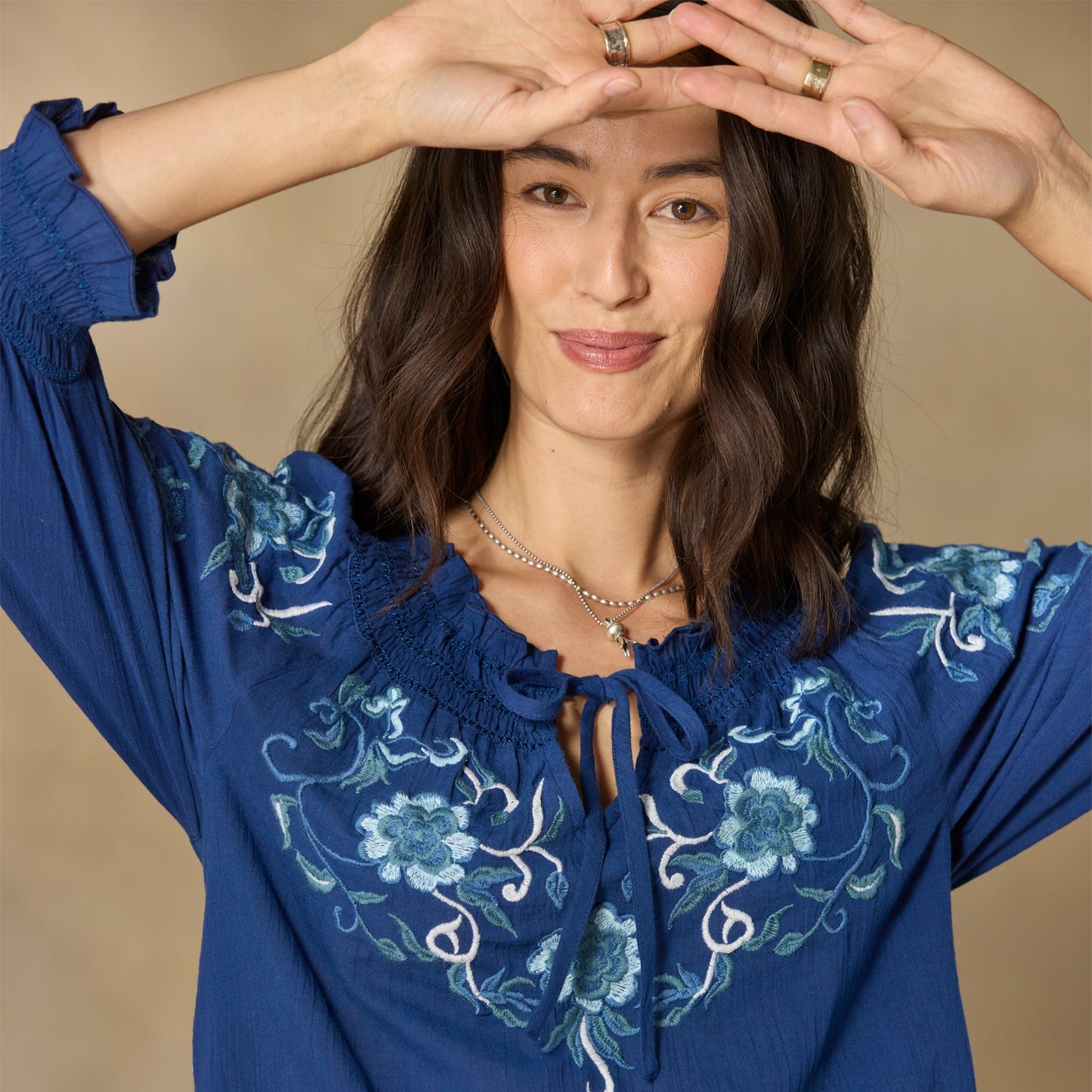 Junco Floral Top, Petite