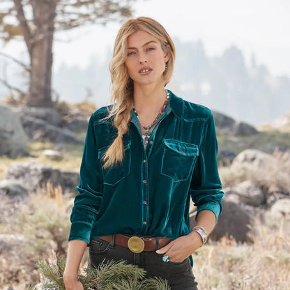 Anja Velvet Shirt