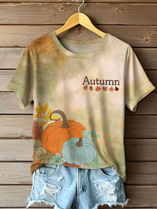 Women's Autumn Print T-shirt