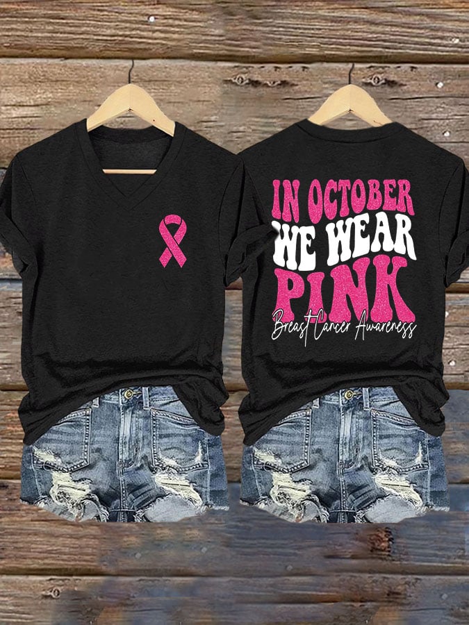 Women's In October We Wear Pink T-Shirt