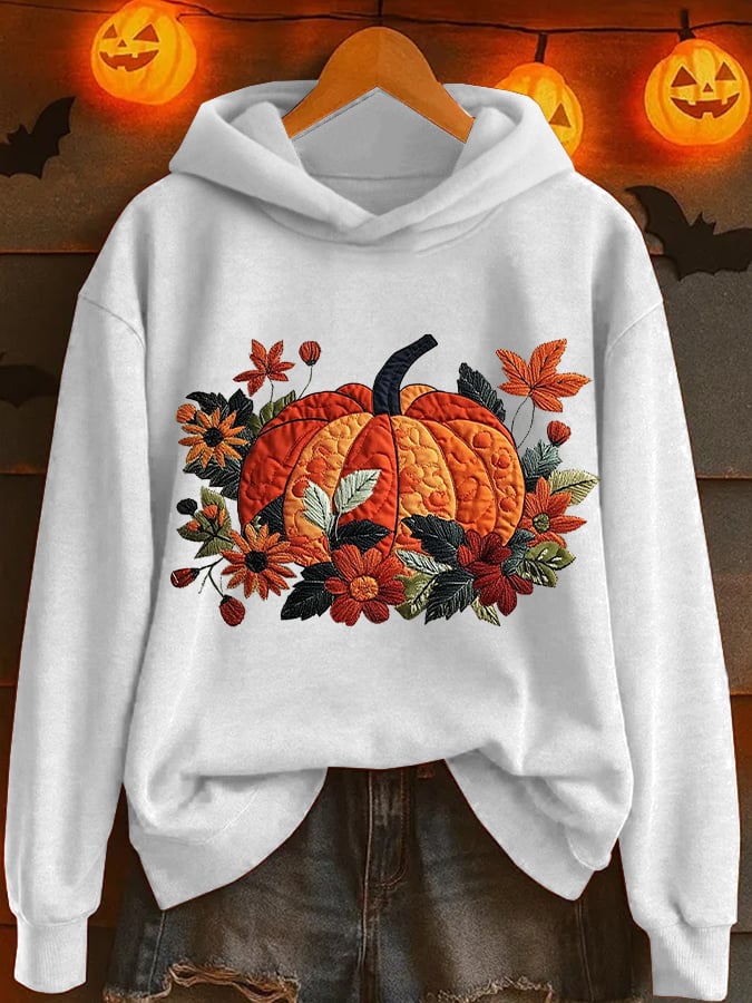Women'S Pumpkin Season Printed Sweatshirt