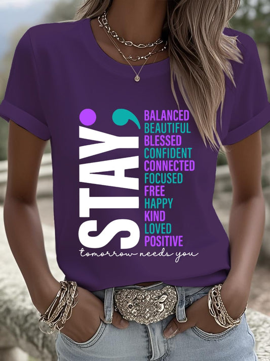 Women's Stay Tomorrow Needs You Print Shirt