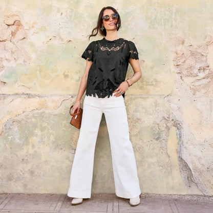 Ayre Lace Top, Petite